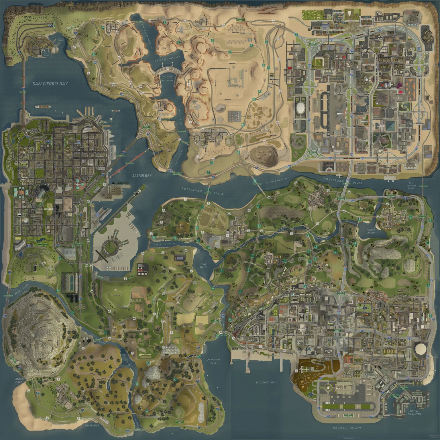 Mapa de San Andreas